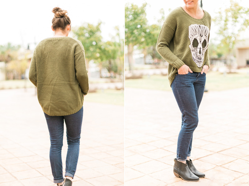 olive ankle boots outfit